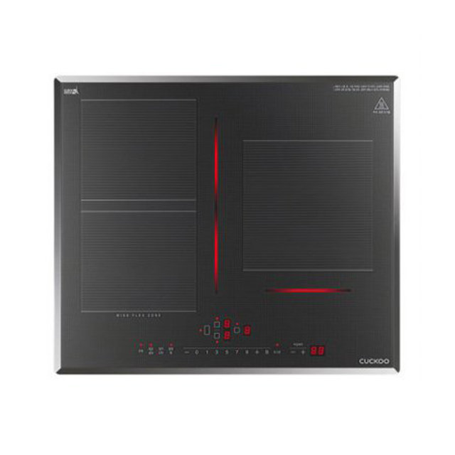 인덕션 3구 CIR-CLT301FG (150mm, 와이드 플렉스 존, 최대 3,400W화력, 21중 안전장치)