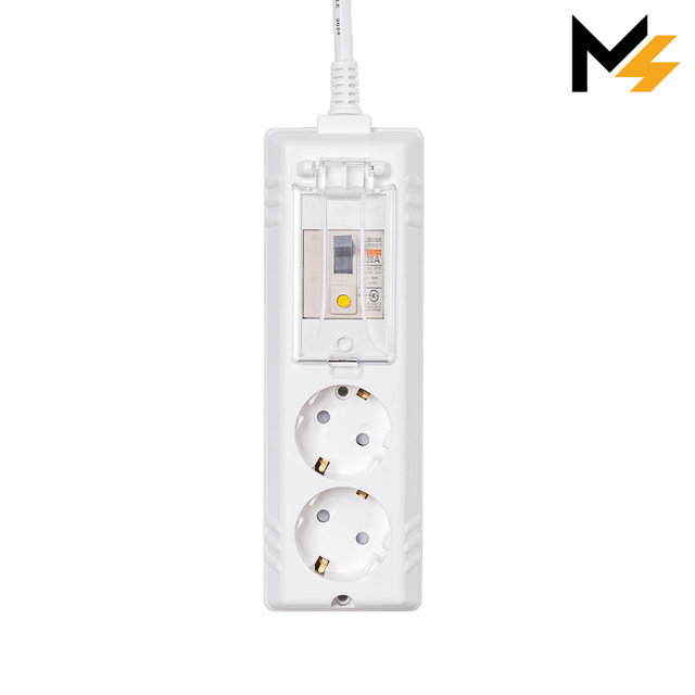 슬림플러그 국산 고용량 에어컨 히터 세탁기 과부하차단 누전차단 2구 45cm