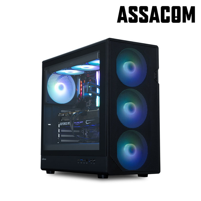 (주)아싸컴 아싸컴 Intel 245KF+RTX5070 12GB+32GB+1TB 조립PC 게이밍컴퓨터