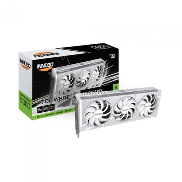 INNO3D 지포스 RTX 5080 OC D7 16GB X3 WHITE 그래픽카드