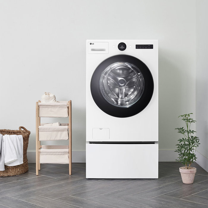 LG전자 [구독] LG전자 오브제컬렉션 워시콤보 FH24WN+미니 워시 오브제 컬렉션 세탁기 FX4WC 4KG, 릴리 화이트 의무60개월