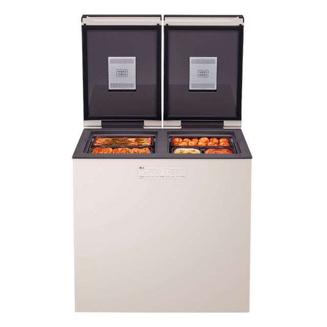 디오스 오브제컬렉션 김치톡톡 뚜껑형 김치 냉장고 Z225MEE151 (217L, 메탈, 베이지, 1등급)