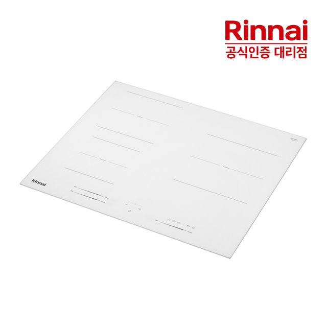 [전국무료설치] 린나이 3구 인덕션 전기레인지 IHLW634EX 유로케라 화이트글라스 3,400W HM