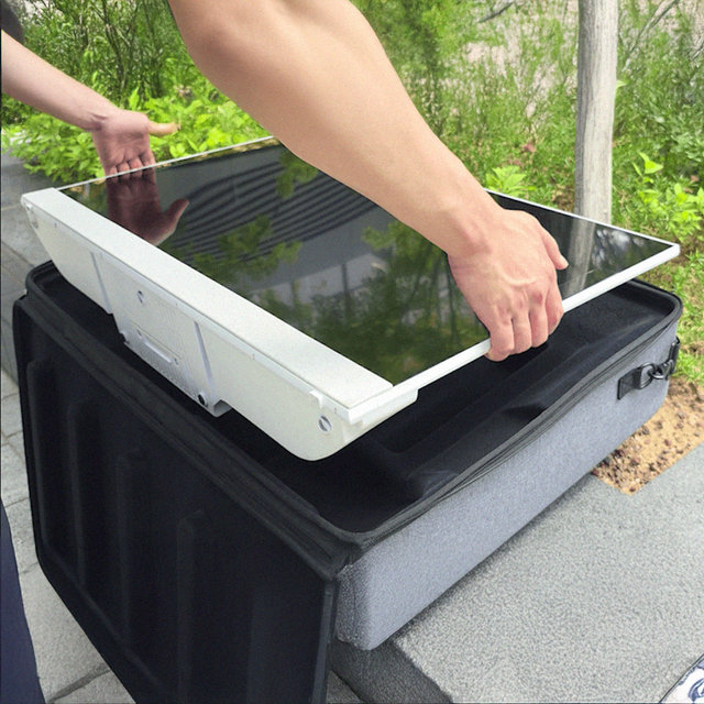 스마트 TV 구글5.0 81cm(32인치) QLED 야외 캠핑 무선 휴대용 포터블+케이스