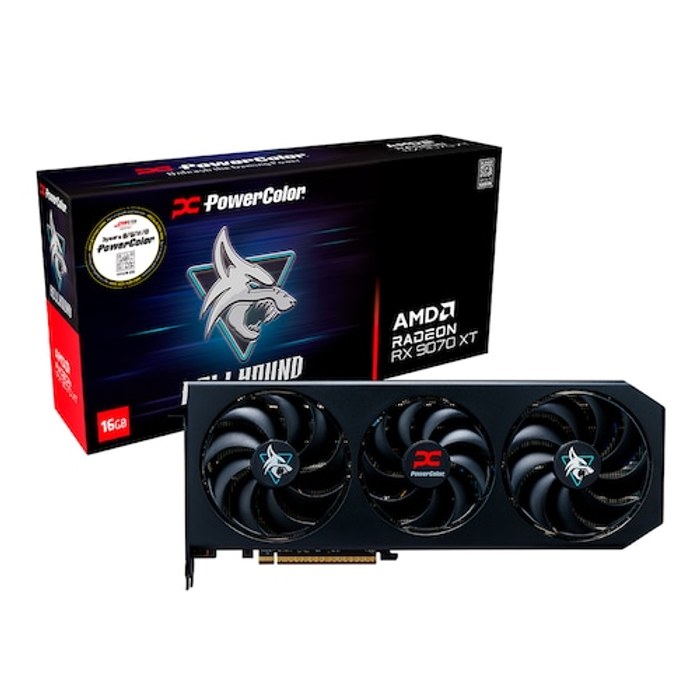 POWERCOLOR PowerColor 라데온 RX 9070 XT Hellhound D6 16GB 대원씨티에스
