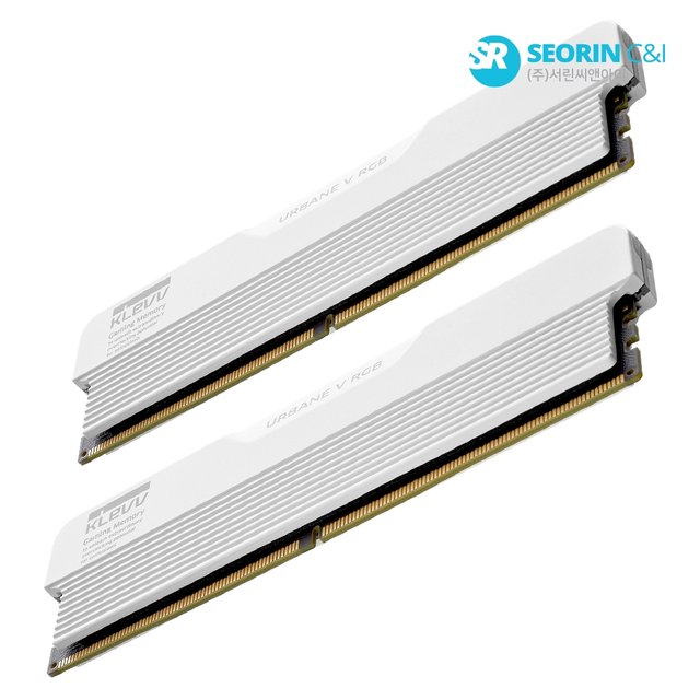 [서린공식] 에센코어 클레브 DDR5-6000 CL28 URBANE V RGB 화이트 패키지 서린 (32GB(16Gx2))
