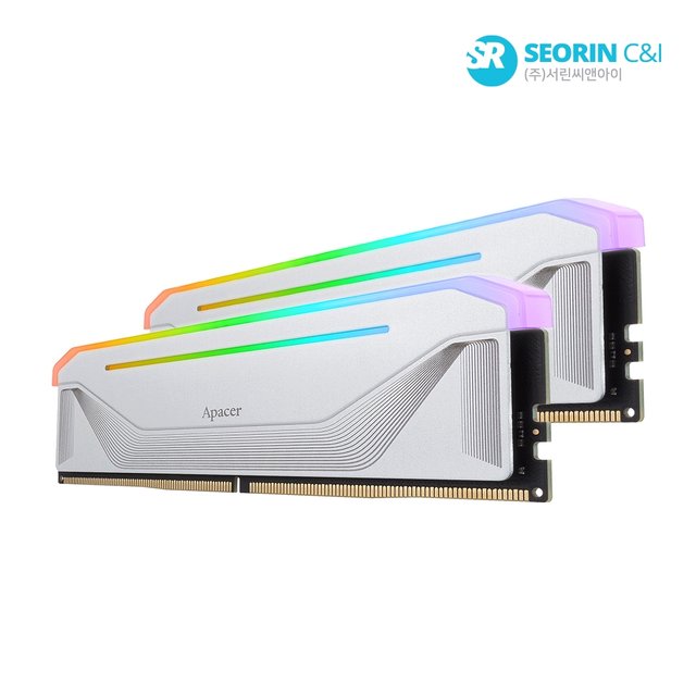 [서린공식] Apacer DDR5-5200 CL40 NOX RGB SILVER 패키지 (32GB(16Gx2))