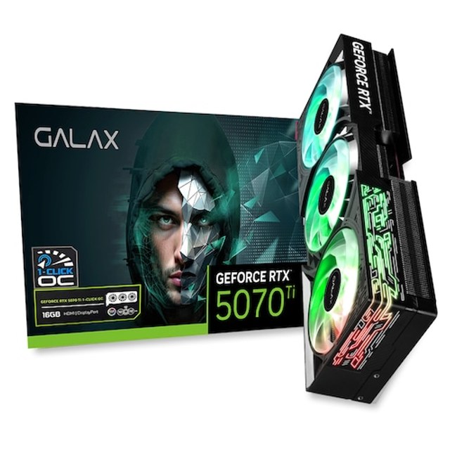  갤럭시 GALAX 지포스 RTX 5070 Ti BLACK OC D7 16GB