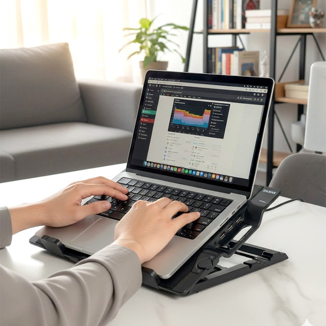 잘만 ZM-NS2000 노트북쿨러 저소음 쿨링 17인치 호환 거치대