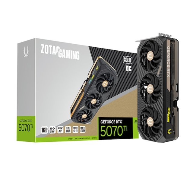 ZOTAC GAMING 지포스 RTX 5070 Ti SOLID OC D7 16GB
