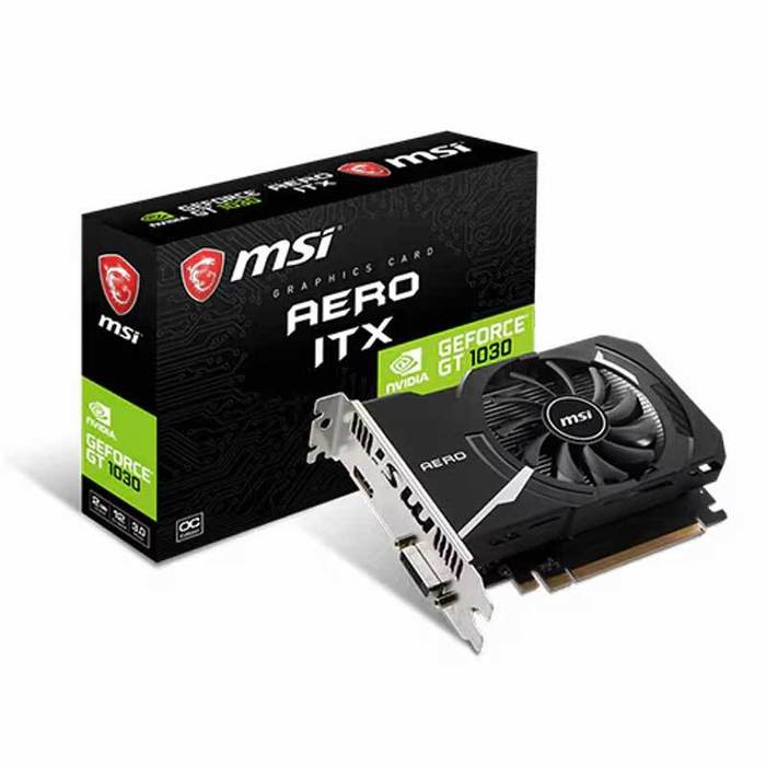 MSI 지포스 GT1030 에어로 ITX OC D4 2GB 정품, 빠른발송