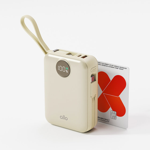 알로코리아 대용량 일체형 미니 고속충전 보조배터리 20000mAh 2008PD