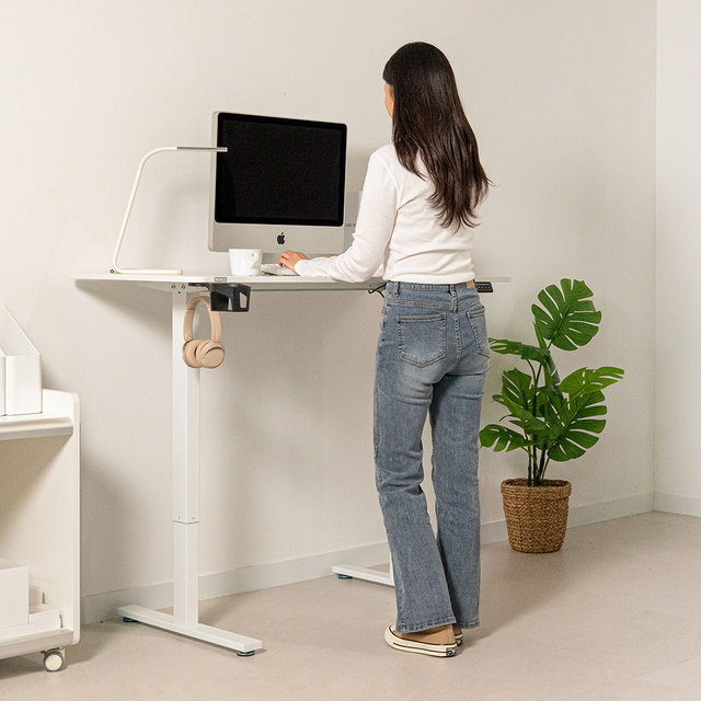 [비밀특가] 롱코 모션데스크 높이조절 높낮이조절 스탠드 책상 싱글슬림플러스 1200
