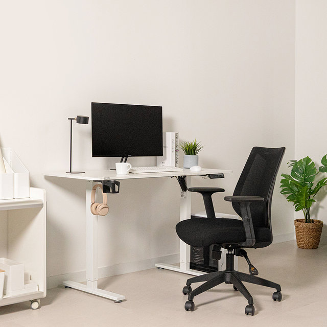 [비밀특가] 롱코 모션데스크 높이조절 높낮이조절 스탠드 책상 싱글슬림플러스 1200