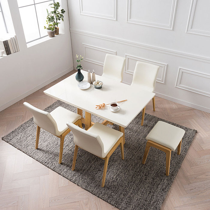 비밀특가 장인가구 아마르 대리석 4인 식탁세트 의자형, 스툴포함