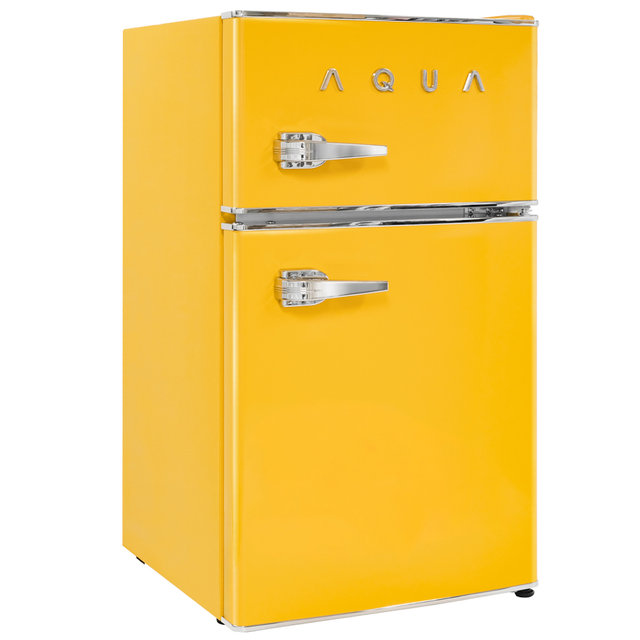 Haier 하이얼 아쿠아 미드센츄리모던 소형 미니 레트로 냉장고 ART82MDCLY 82L 방문설치