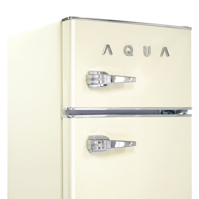 Haier 하이얼 아쿠아 미드센츄리모던 소형 미니 레트로 냉장고 ART82MDCLI 82L 방문설치