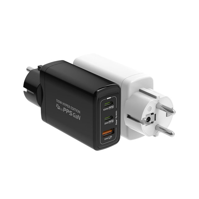  하이퍼에디션 110W GaN USB PD PPS 접지 멀티 초고속 충전기