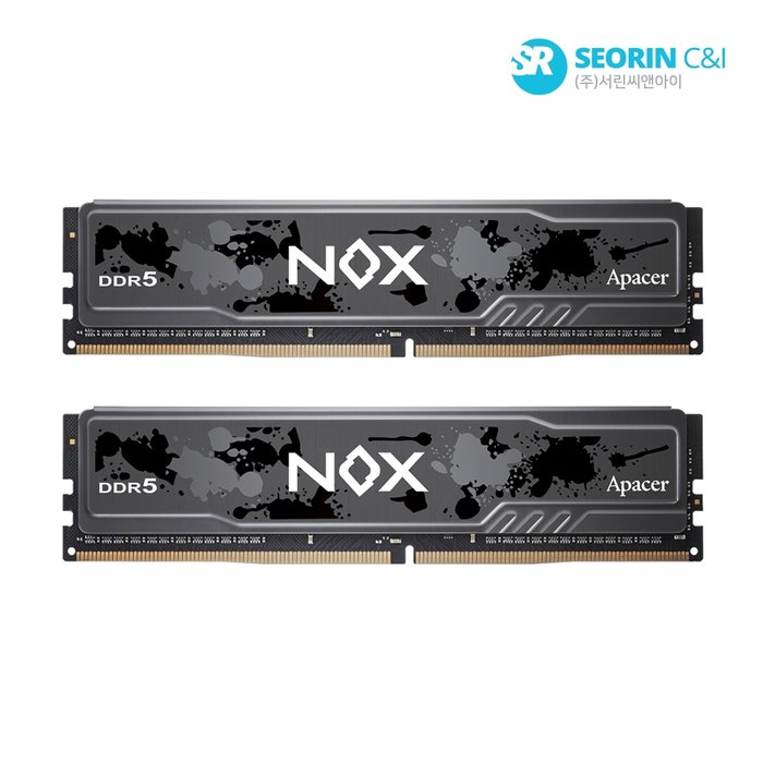 APACER 서린공식 Apacer DDR5-6000 CL38 NOX BLACK 패키지 32GB 16Gx2