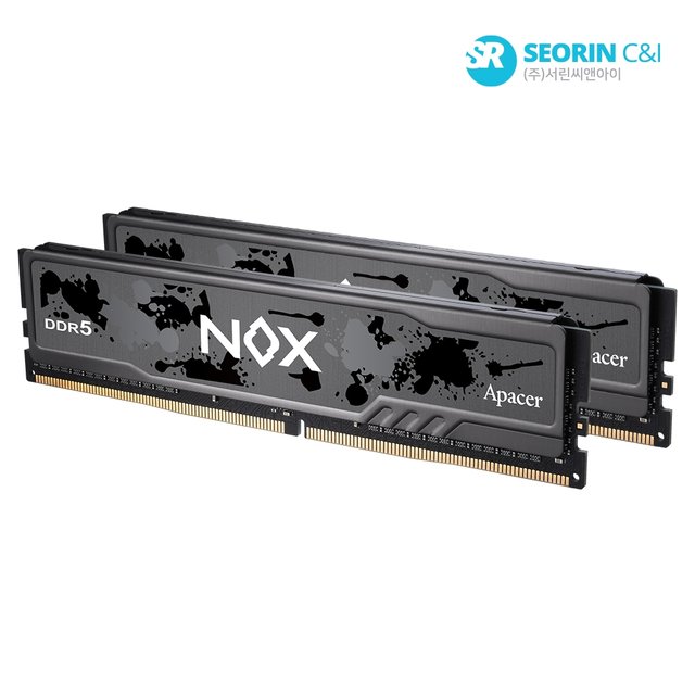 [서린공식] Apacer DDR5-6000 CL38 NOX BLACK 패키지 (64GB(32Gx2))