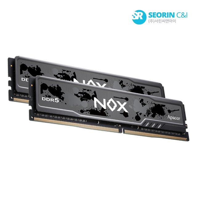 [서린공식] Apacer DDR5-6000 CL38 NOX BLACK 패키지 (64GB(32Gx2))