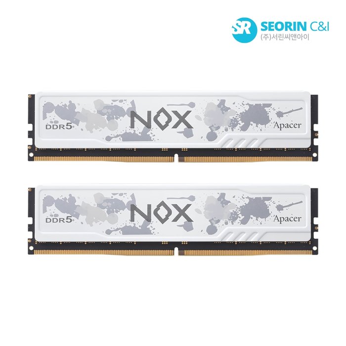 APACER 서린공식 Apacer DDR5-5200 CL40 NOX WHITE 패키지 64GB 32Gx2