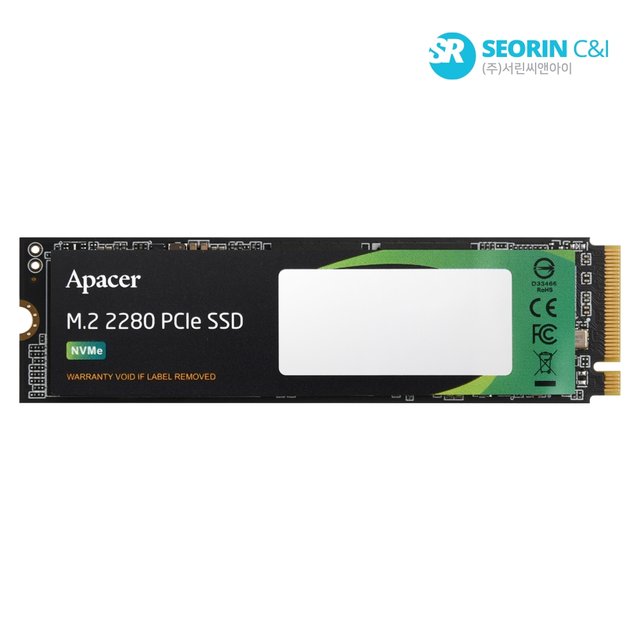 [서린공식] Apacer AS2280P4X M.2 NVMe (512GB)