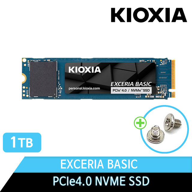 키오시아 EXCERIA BASIC M.2 NVMe SSD PCIe4.0 1TB