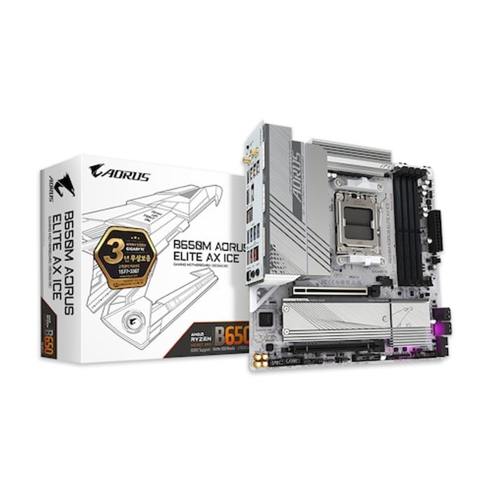 기가바이트 GIGABYTE B650M AORUS ELITE AX ICE 제이씨현