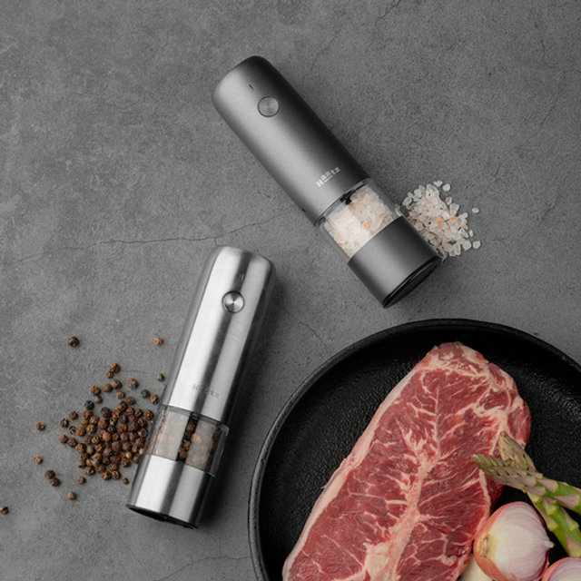 하츠 그라페퍼 전동그라인더_다크그레이_후추그라인더