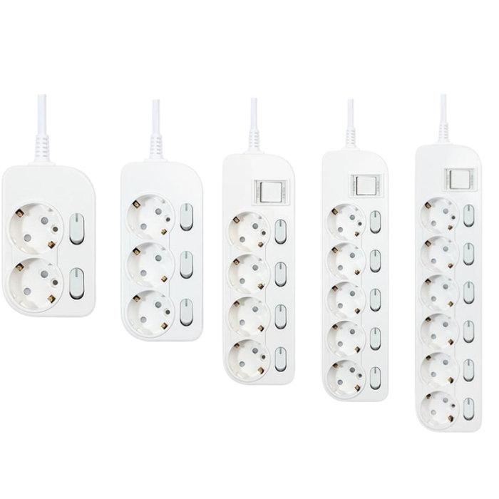 PLUX 플럭스 절전형 멀티탭 개별 스위치 2/3/4/5/6구 - 길이선택