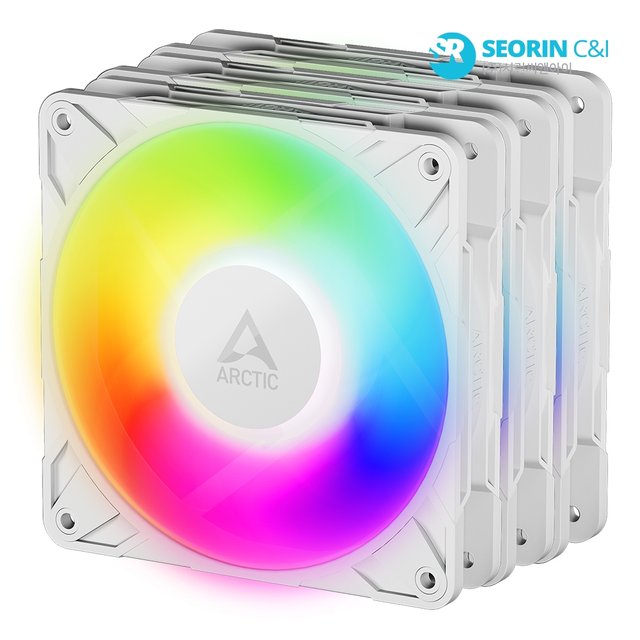 [서린공식] ARCTIC P12 Pro ARGB 화이트 3팩