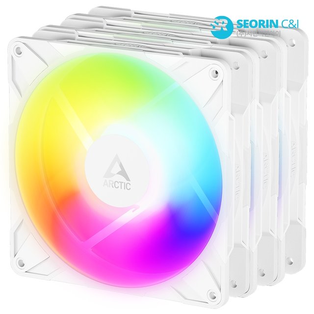 [서린공식] ARCTIC P14 Pro A-RGB 리버스 화이트 3팩