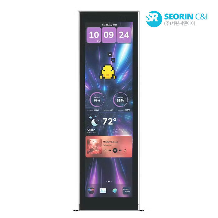 서린공식 HYTE Y70 Touch Infinite Display Upgrade 터치패널 피치 블랙