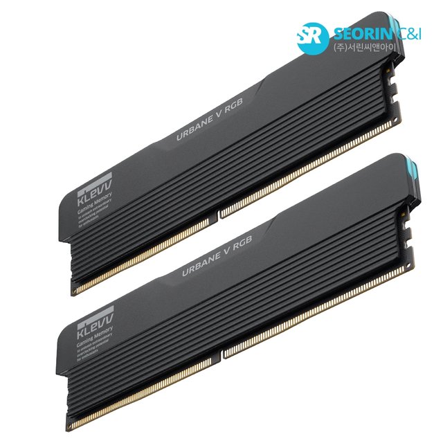 [서린공식] 에센코어 클레브 DDR5-6000 CL30 URBANE V RGB 블랙 패키지 서린 (32GB(16Gx2))