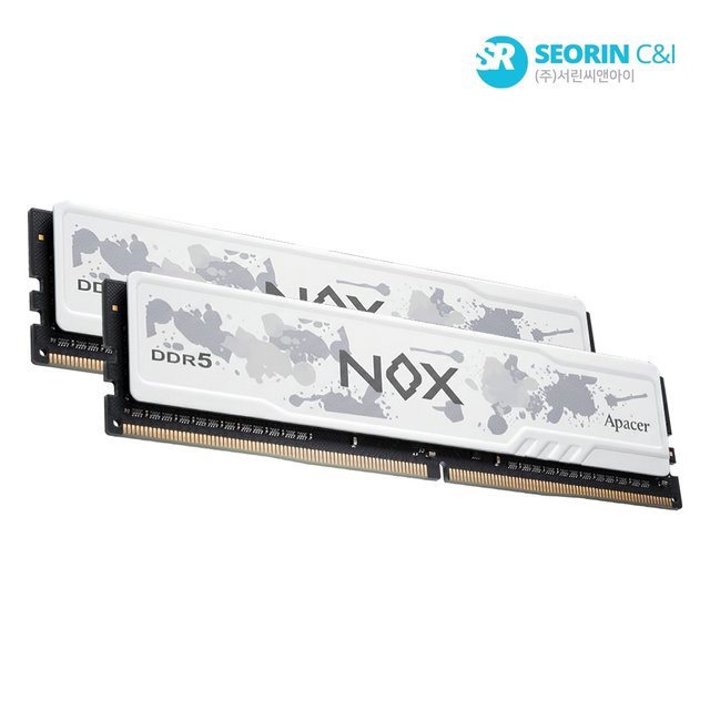 [서린공식] Apacer DDR5-6000 CL38 NOX WHITE 패키지 (64GB(32Gx2))