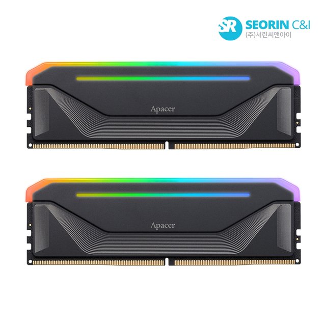 [서린공식] Apacer DDR5-6000 CL38 NOX RGB 블랙 패키지 (32GB(16Gx2))