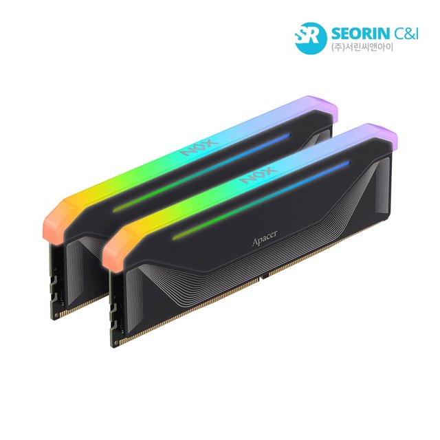 [서린공식] Apacer DDR5-5200 CL40 NOX RGB 블랙 패키지 (32GB(16Gx2))