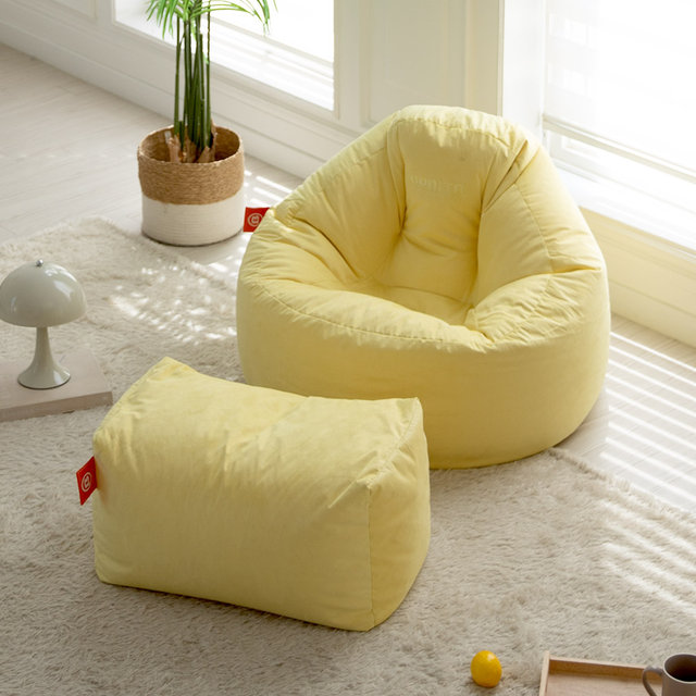 [비밀특가] 대형 블루밍 B807 스웨이드 빈백소파 [빈백+풋스툴세트]