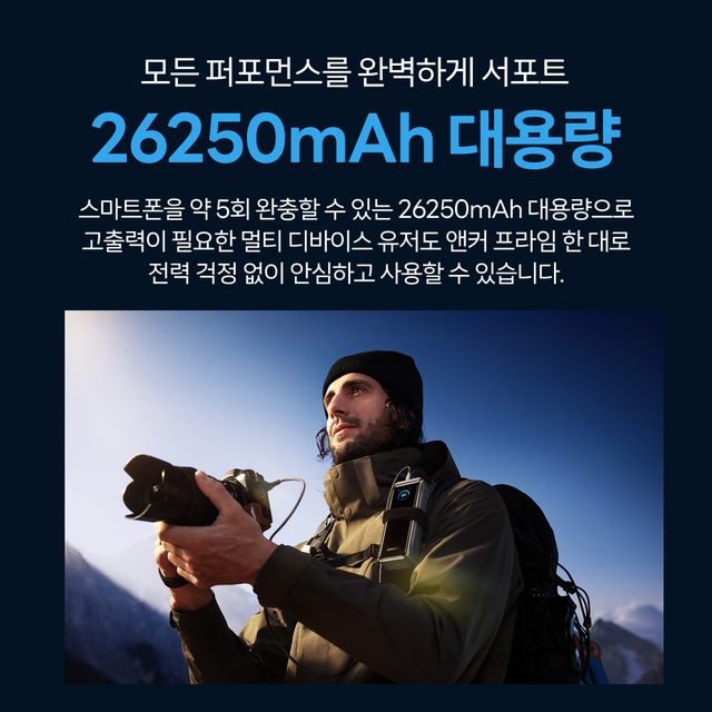 ANKER 프라임 파워뱅크 26250mAh 300W 보조배터리 A110A