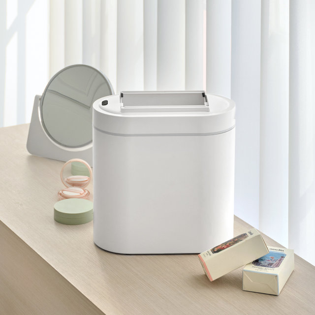 1+1 밀리 에어핏 양문형 자동 센서 휴지통 7L,10L