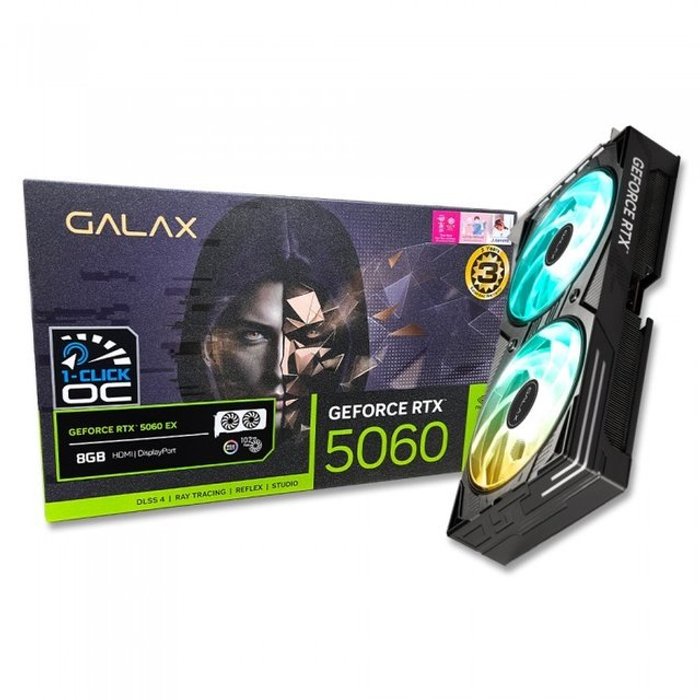 기타브랜드 갤럭시 GALAX 지포스 RTX 5060 BLACK OC D7 8GB