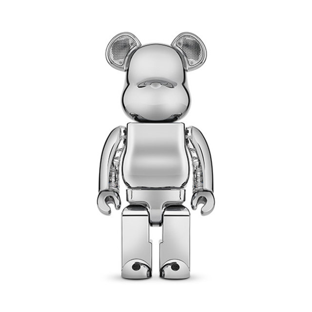 BEARBRICK Audio 베어브릭 400% Chrome 블루투스 스피커