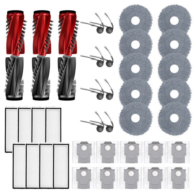 [호환] 로보락 Q Revo Curv 소모품 물걸레 더스트백 필터 브러쉬 1년 패키지