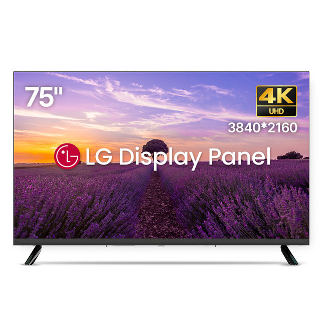 위드라이프 191cm(75인치) TV 4K UHD 대기업정품패널 대형 티비_기사방문 스탠드 설치