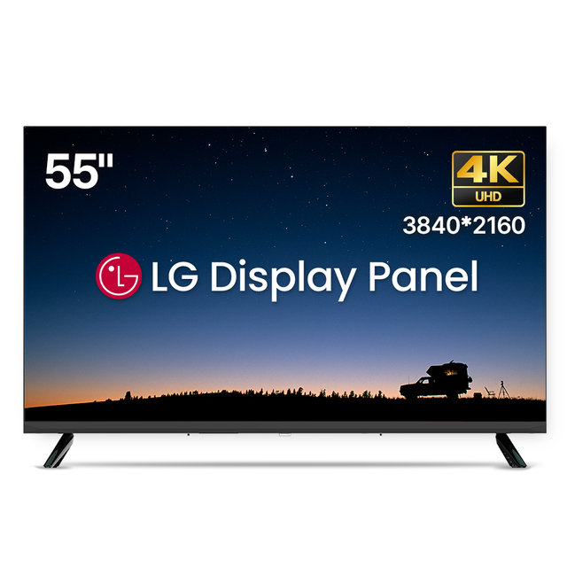 위드라이프 139cm(55인치) TV 4K UHD 대기업정품패널 티비_기사방문 상하좌우 벽걸이설치