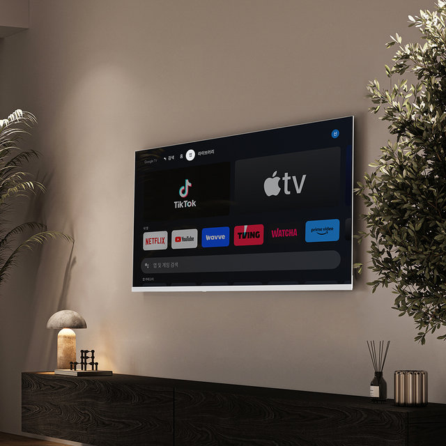 위드라이프 구글 101cm(40인치) FHD 스마트TV 화이트슬림 안드로이드티비_자가설치 택배배송