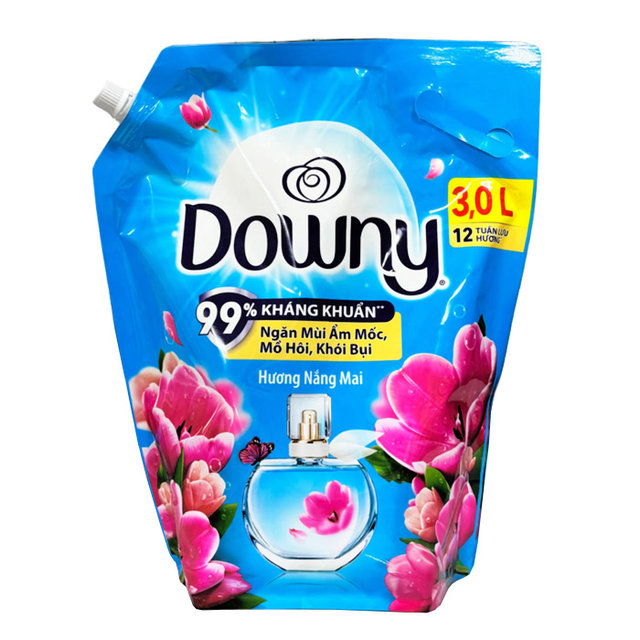 베트남 다우니 고농축 섬유유연제 선라이즈 프레쉬 3L 리필 1개