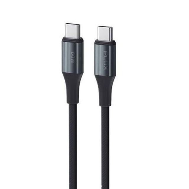 플럭스 꼬임방지 60W 케이블 1.5M C to C 블랙