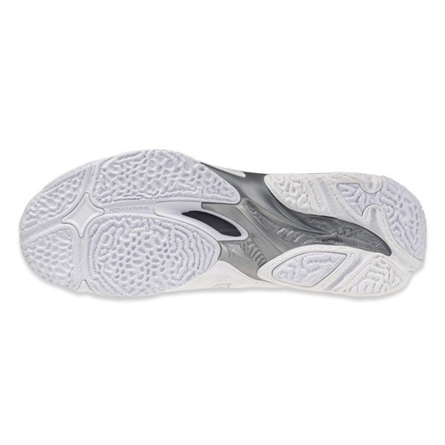 미즈노 웨이브 라이트닝 엘리트 와이드 배드민턴화 실버